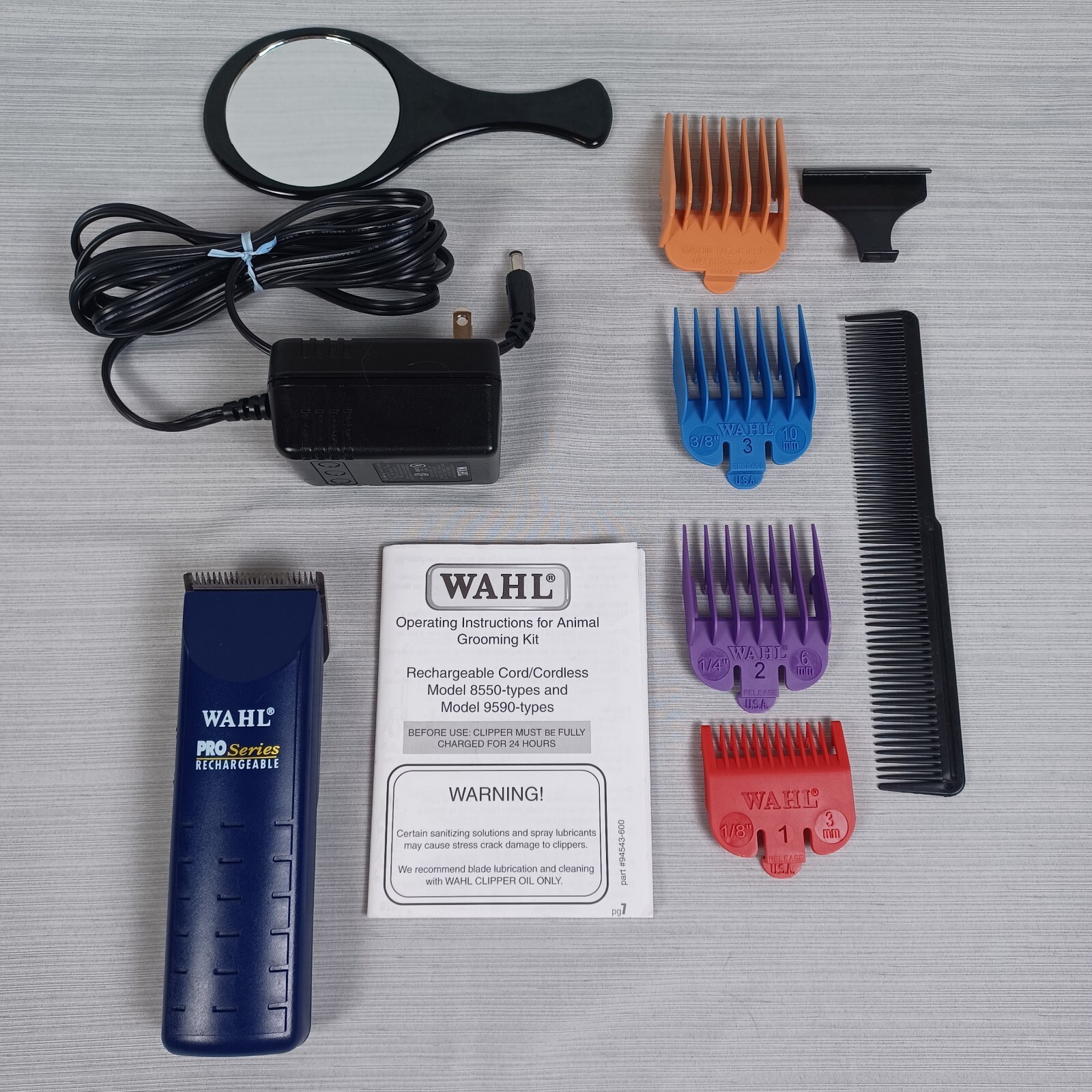 Wahl ProSeries Dog Clippers Grooming Kit Cordless Rechargeable Blue