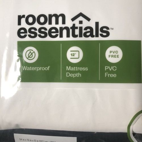 Room Essentials Full Size Zippered Mattress Protector Bed Cover Vinyl Waterproof - Picture 4 of 6