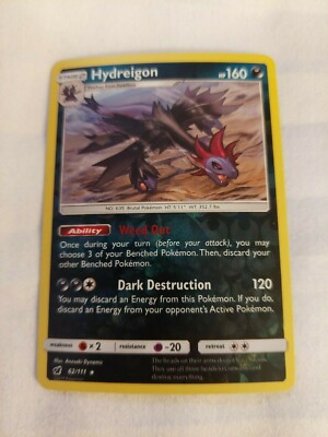 Hydreigon (62/111) Reverse-Holographic Pokemon card | eBay
