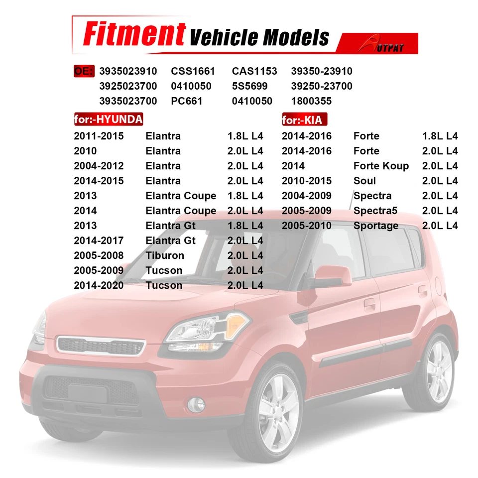 Sensor de posición del árbol de levas para HYUNDAI Tucson Elantra KIA Sportage Spectra Forte Foto 2 de 4