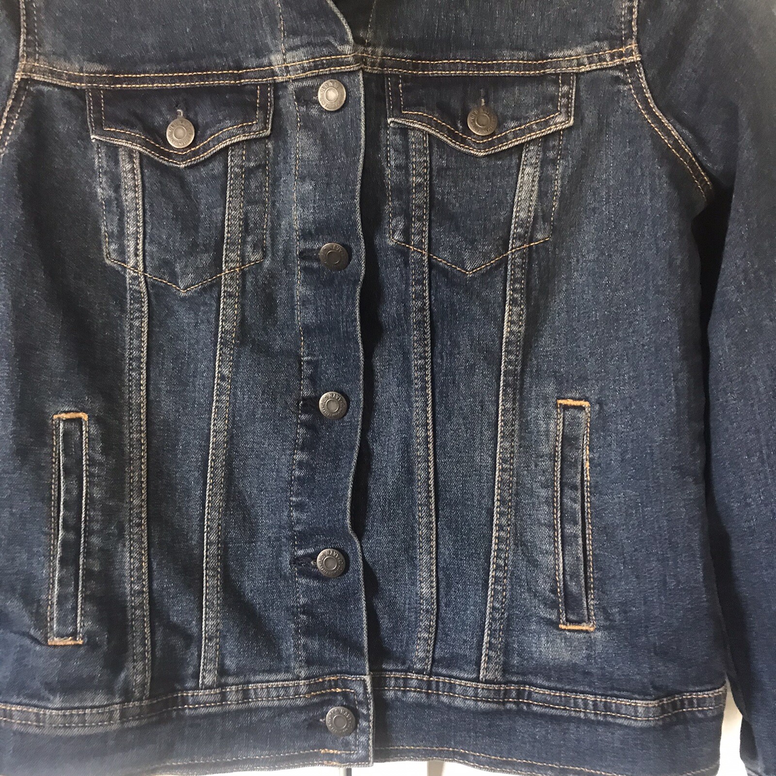 Jean Jacket Old Navy Womens Denim Med 