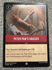Disney Lorcana Rise Of The Floodborn PETER PAN'S DAGGER 135 Common FOIL