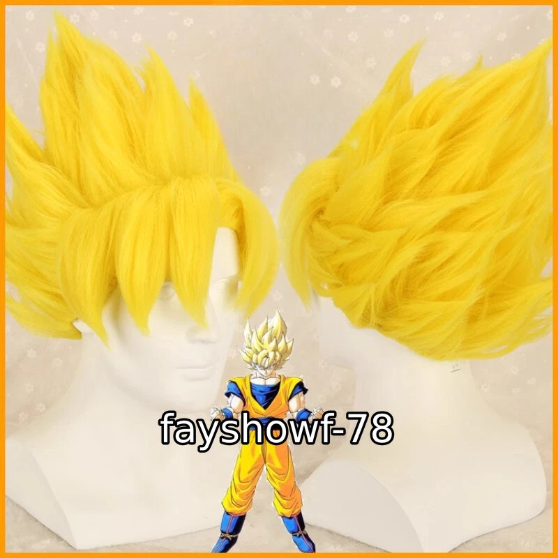 Peluca Cosplay Super Saiyajin Goku 1:1 Kakarotto Pelo Halloween Realizar Disfraz Regalo Foto 4 de 4