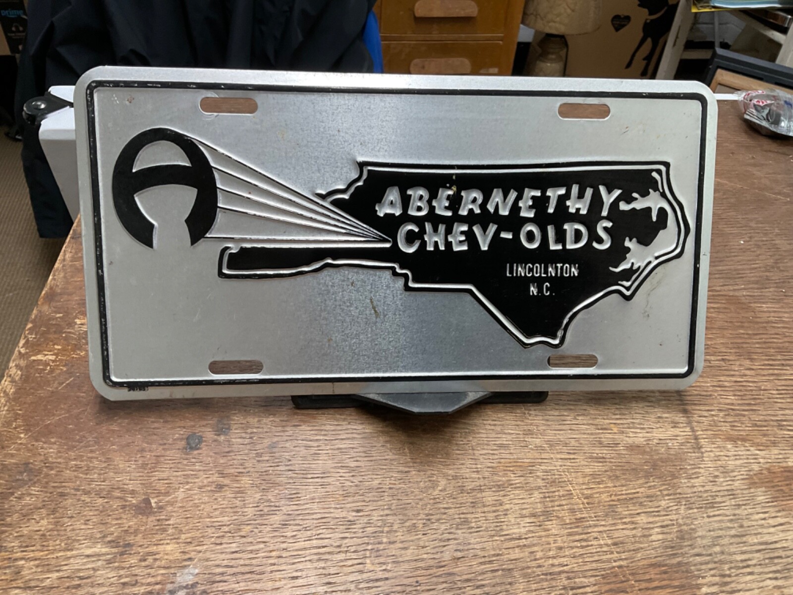 Dealership License Plate Chevrolet Oldsmobile Lincolnton NC