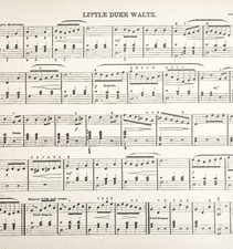 1886 Little Duke Waltz/How Do You Know Sheet Music Organ Victorian 11.5 x 9"