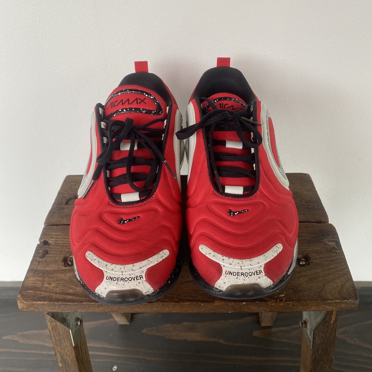Nike × UNDERCOVER AirMax720 Red Sneaker Shoes 26.5cm US8.5 UK7.5