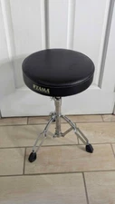 Tama Standard Drum Throne Stool - Black Seat With Chrome Legs