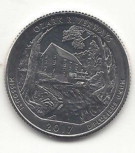 U S A 3 º Quarter 8ª Series National Parks 17 D Ozark Riverways Missouri Ebay