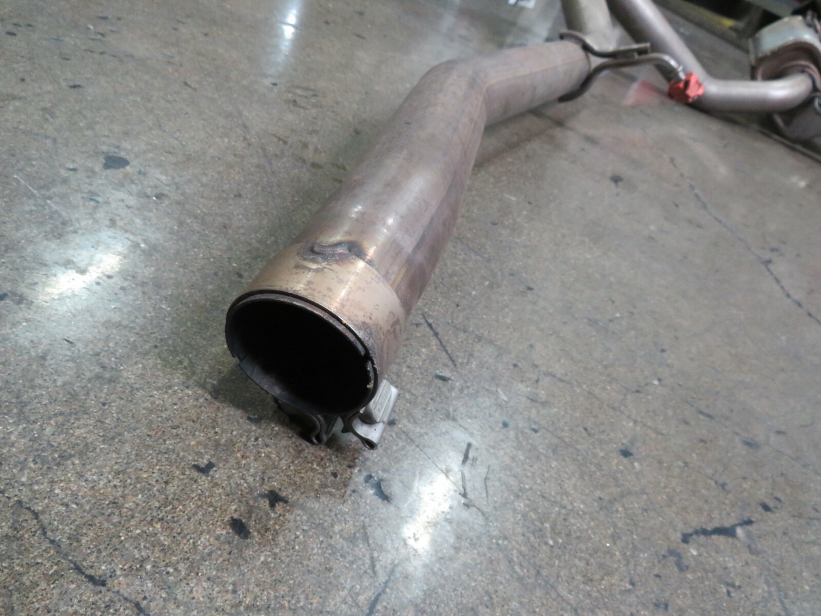Maserati Levante, LH, Left, Muffler, Used, Dented, P/N 670038671