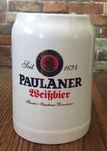 paulaner ceramic mug