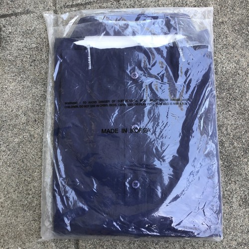 Haband Long Sleeve Dress Shirt Size 17.5 32-33 Blue Pocket Button Up - 第 3/3 張圖片