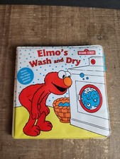 elmos wash and dry magic bath book baby sesame street laundry story about blanke