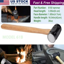 61B Handmade Rounding Hammer 36oz for Blacksmith Horseshoer  Farrier Forge Tool