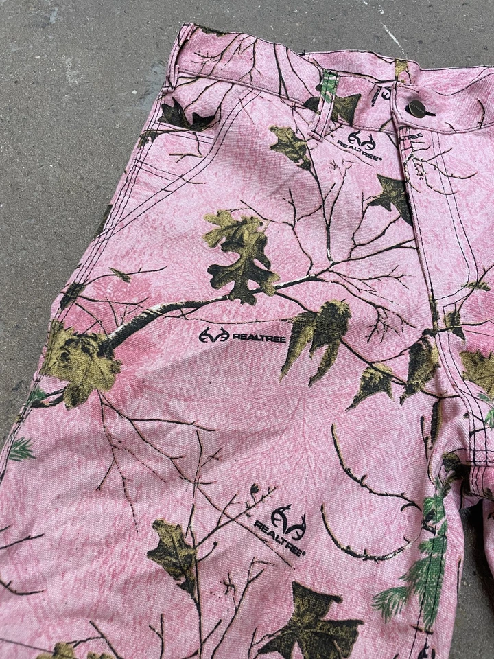 Pantalones Cortos Carhartt RealTree Rosa Camuflaje Carpintero Y2K NUEVO Talla 30, 32, 34, 36 Foto 3 de 4