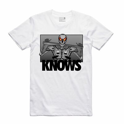 Neu Streetwear on Demand Bo Jax Flammen Weiß T-Shirt SM-3XL Hergestellt IN USA