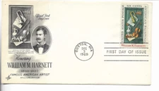 1969-FIRST DAY COVER-#1386-WILLIAM HARNETT