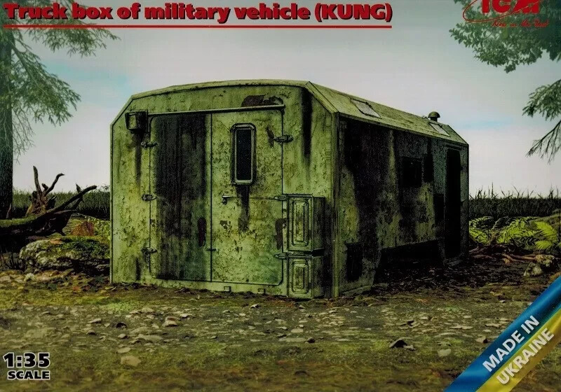 ICM 1:35 KIT ACCESSORI DIORAMA TRUCK BOX OF MILITARY VEHICLE KUNG    ART 35010