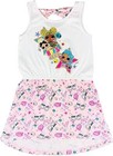 Mädchen ET1310 LOL Surprise Sommer Baumwolle ärmelloses Kleid Größe: 110-140