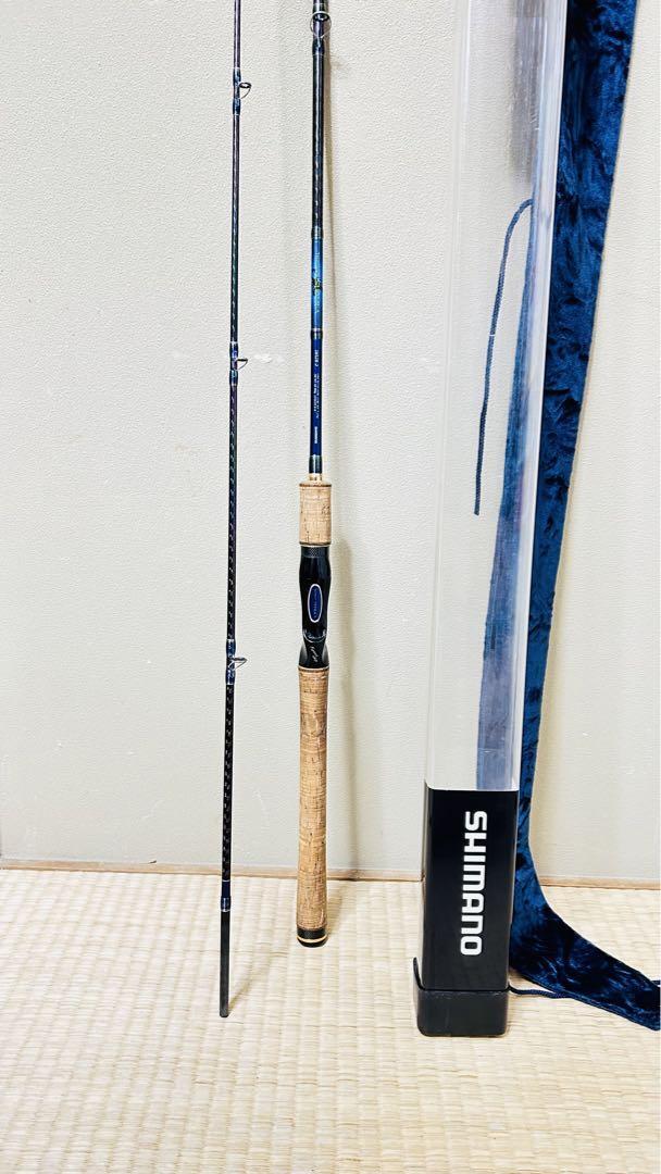 SHIMANO - SHAULA １６５２R nekomaru Shimano WORLD SHAULA 1652R-2 Blue Big Bait Rod 2 Piece Used