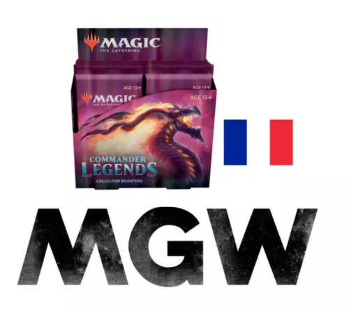 Magic The Gathering Commander Legends FRENCH Collector Booster Box Factory Seale