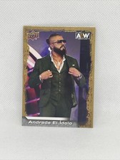 2022 ANDRADE EL IDOLO UPPER DECK AEW #62 GOLD SP CARD WWE LWO