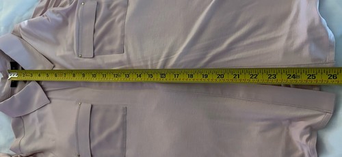 White House Black Market Pink Long Sleeve Blouse w/two Front Pockets - Large - Picture 12 of 13