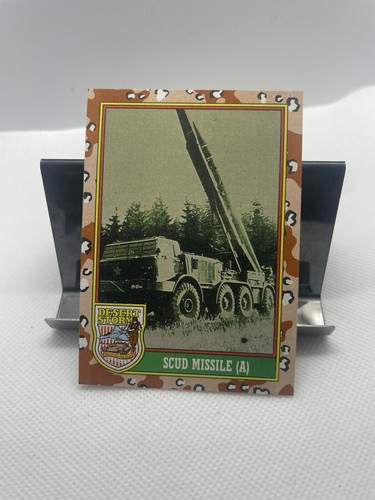 1991 50 SCUD Missile (A) Topps Desert Storm Trading Card TC CC - 第 1/2 張圖片