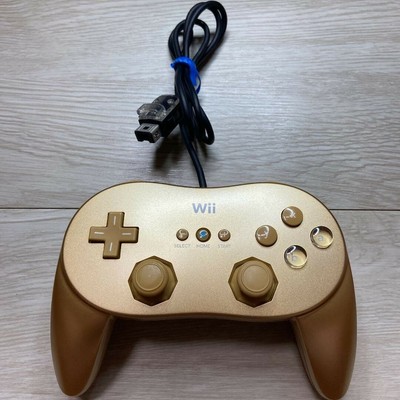 Club Nintendo Limited Wii Golden Classic Controller PRO Gold Mario