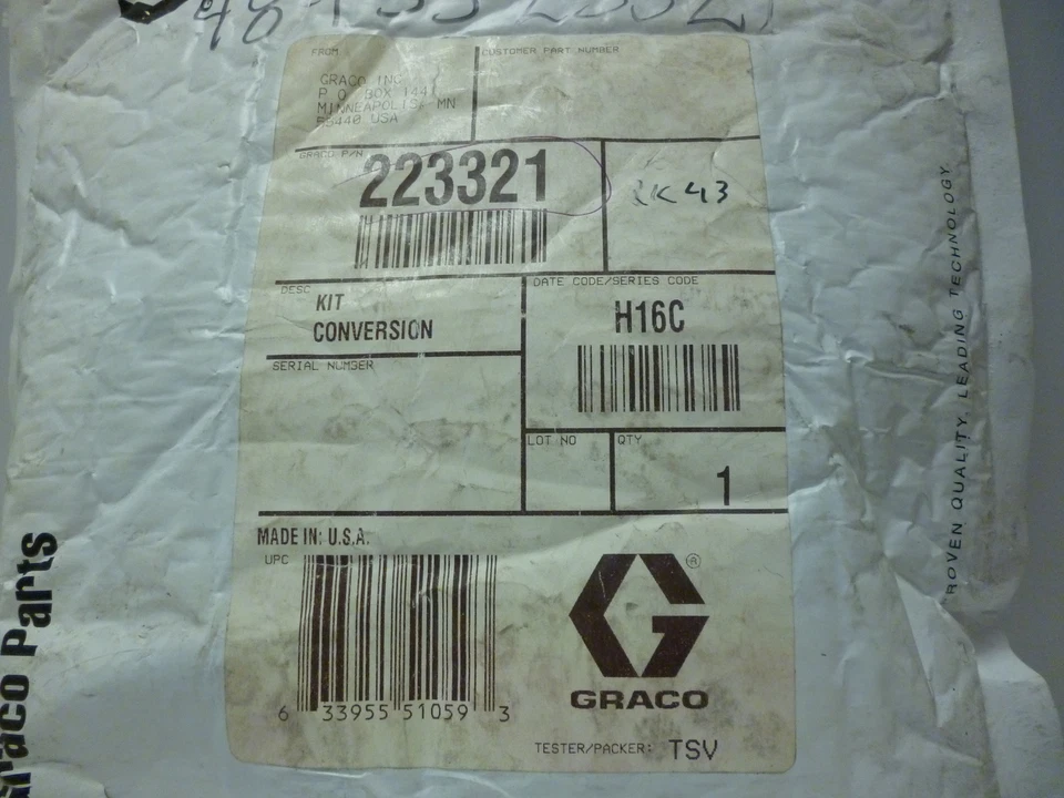 Kit de conversión Graco 223321 Foto 2 de 4