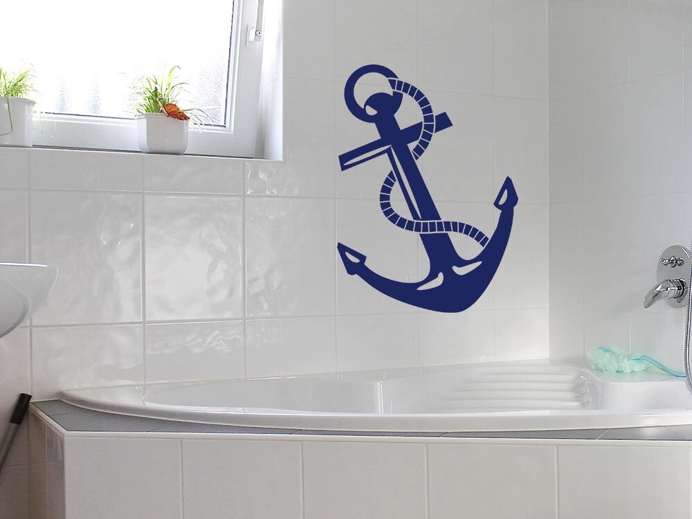 Wandtattoo Bullauge Mit Goldfischen – Maritime Deko Für Bad & Fliesen, 54x50 Cm, Selbstklebend, Made In Germany