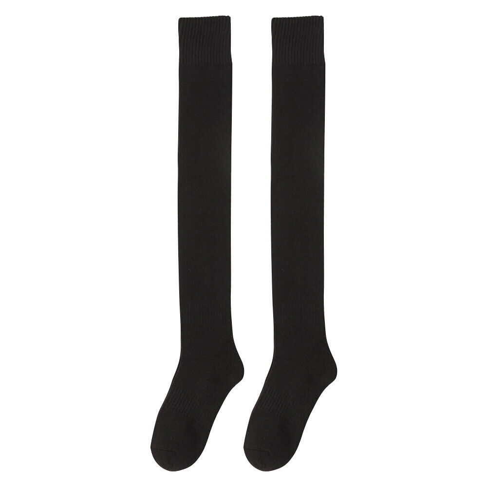 Women Wool Cable Knit Stockings Long Boot Over Knee Thigh High Socks Winter Warm