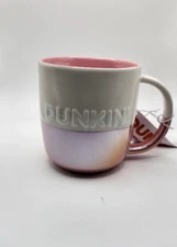 BRAND NEW DUNKIN' DONUTS - WINTER 2024 LARGE 20 OZ OMBRE PINK CERAMIC MUG