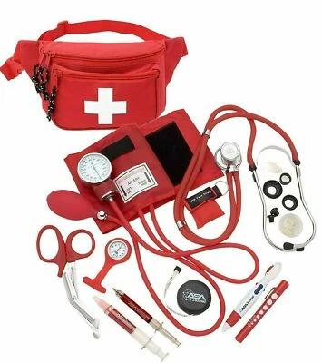 Deluxe Blood Pressure Kit with Sprague Rappaport Type Stethoscope Fanny Pack Kit