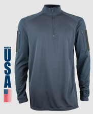 XGO Men's Zip Mock Dark Navy Defense Base