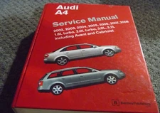 2003 Audi A4 Sedan Wagon Shop Service Repair Manual 1.8L 2.0L Turbo 3.0L 3.2L xz