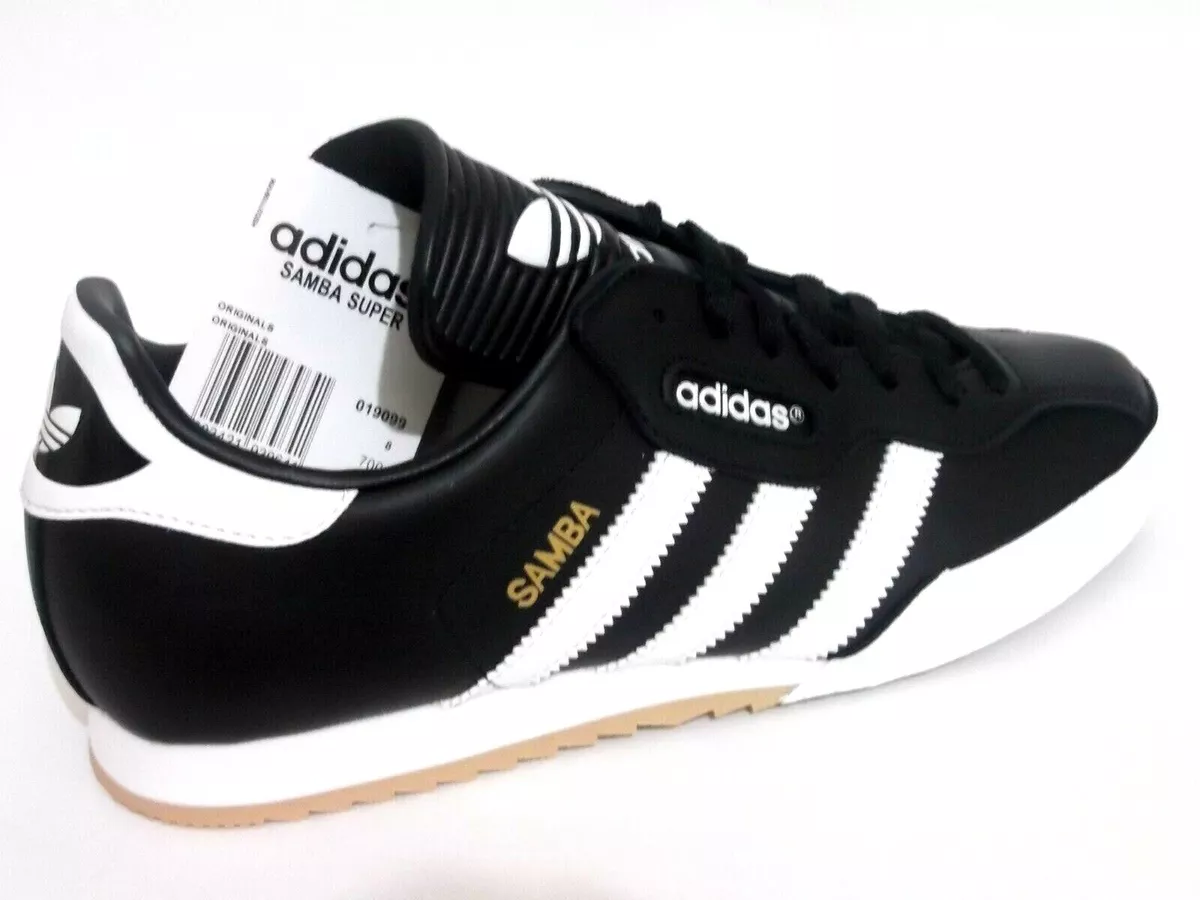 adidas Samba Super Mens Shoes Uk Size 7 to 12 019099 Black Leather | eBay