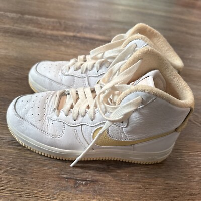 Nike Air Force High Sculpt White Silver Sneakers Women’s Size