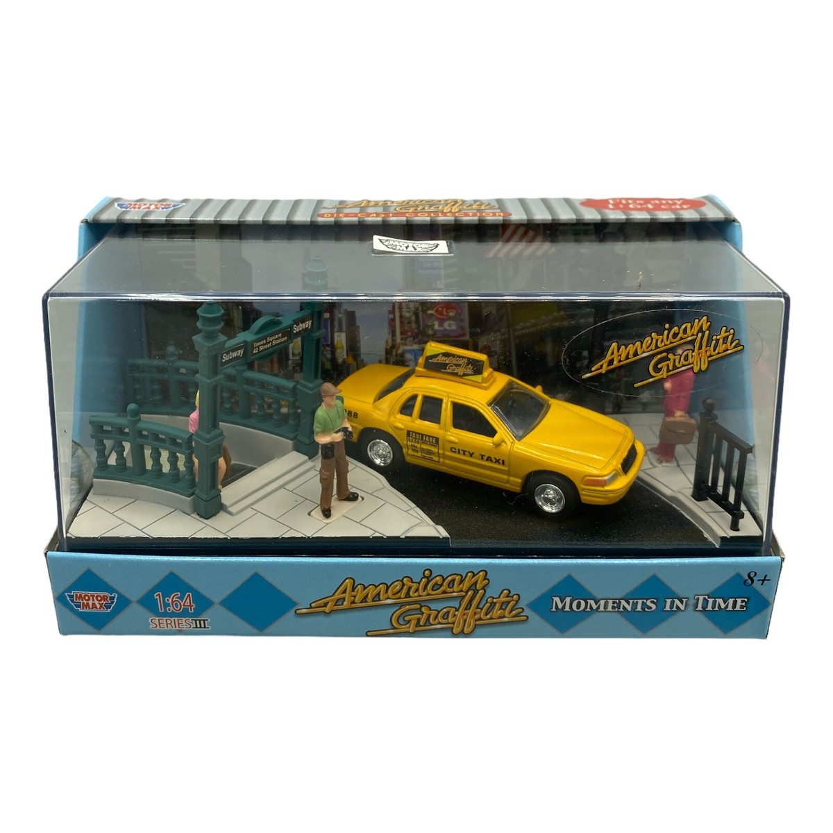 ☆ 1/64 Diorama Item Motor Max 1/64 Diorama American Graffiti Moments in Time NY