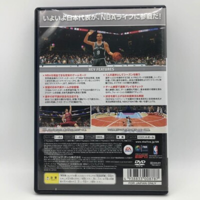 PS2 PlayStation 2 NBA Live 09 Japanese Games With Box Tested