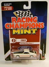 1969 69 Ford Mustang Mach 1 White Release 1 Racing Champions Mint Diecast 2022