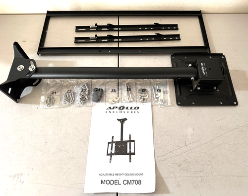 Apollo Enclosures Adjustable Height TV Ceiling Mount 32" - 65" TVs CM708 - Picture 3 of 5