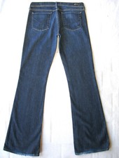 Citizens of Humanity Ingrid Low Flare Jeans Wm Sz 29 Blue Distressed Stretch L33