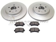 VAUXHALL INSIGNIA 2.0 CDTi SRi REAR 2 BRAKE DISCS AND PADS (CHECK VENTED ONLY)