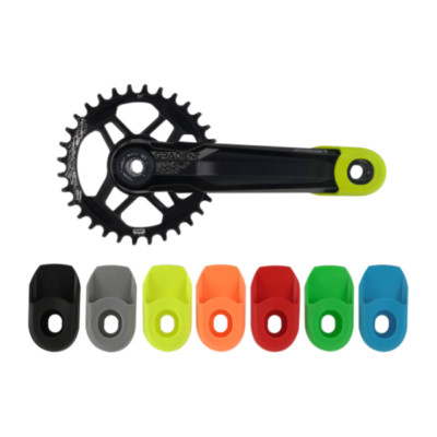 Paar Schutz Für Kurbeln Fahrrad MTB Gelb Fluo Wag