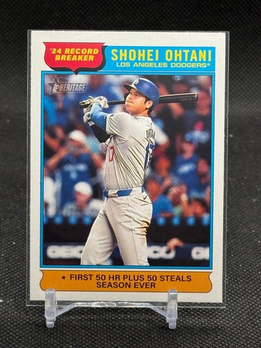 2025 Topps Heritage Record Breakers Shohei Ohtani #1 - Los Angeles Dodgers