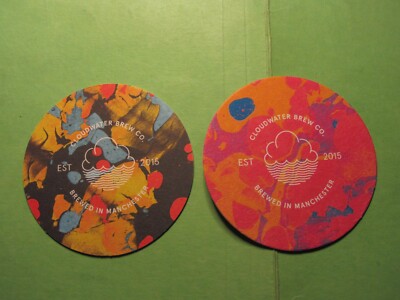 Bierdeckel CLOUDWATER BREWING CO Real Ale Craft Bierdeckel Untersetzer Manchester psyched