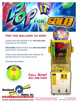 Pop It For Gold Redemption Arcade Game From Benchmark Games Ebay