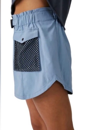 NEW! Free People Movement Adventure Shorts Women's Size XS Pull On Blue - Picture 3 of 8