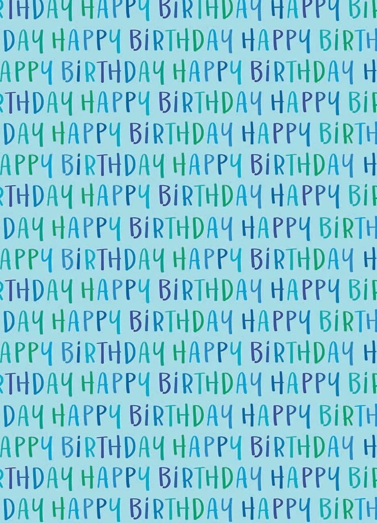 Happy birthday wrapping paper online