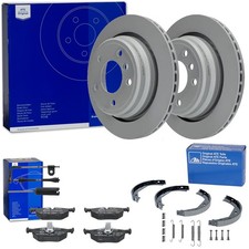 ATE BREMSSCHEIBEN + BELÄGE + HANDBREMSE HINTEN passend für BMW 5er E39 Kombi